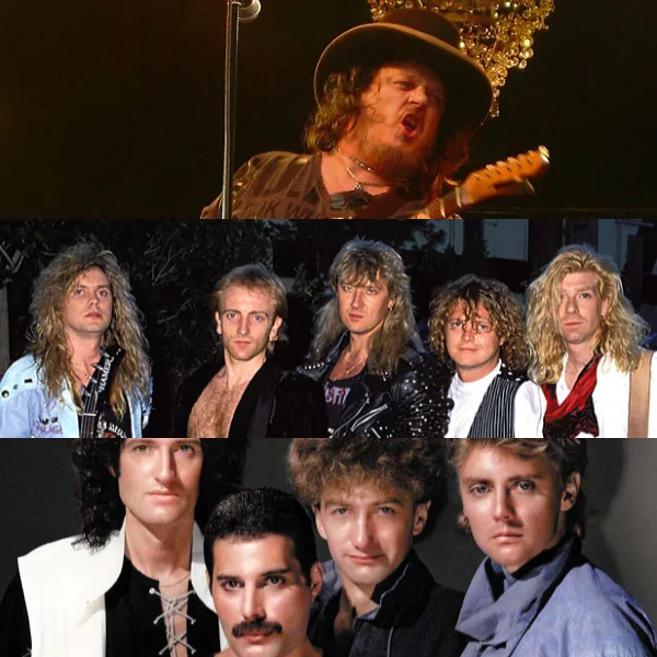 Porca l'oca (2001) vs Pour some sugar on me (1987) vs We will rock you (1977)